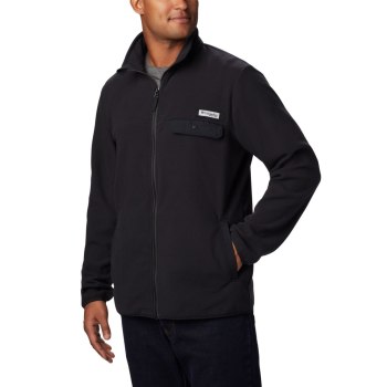 Columbia Harborside II Fleece Full Zip, Chamarras Negros Para Hombre | 174530-WYR